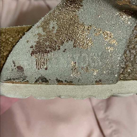 Birkenstock Gizeh Vintage Metallic Rose Copper Suede Nar Size 37 EU/6.5 US - Picture 6 of 10